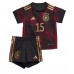 Tanie Strój piłkarski Niemcy Niklas Sule #15 Koszulka Wyjazdowej dla dziecięce MŚ 2022 Krótkie Rękawy (+ szorty)